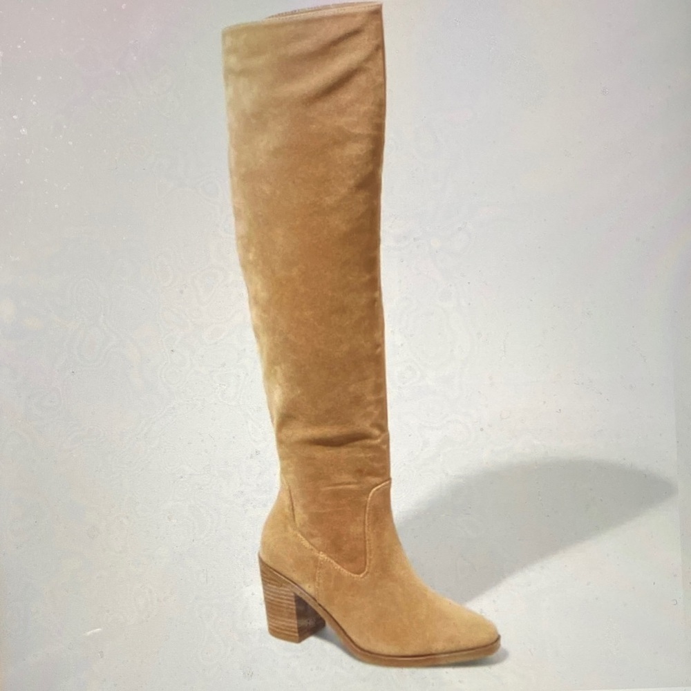 Universal Thread”May Boots”Tan Faux Suede OTK Tall High Women's Boots Size 9.5